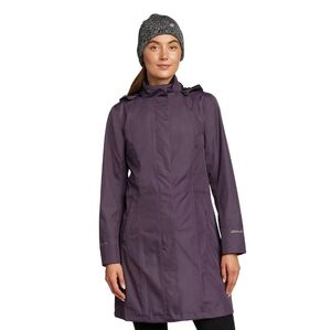 Eddie Bauer Purple Girl On The Go Insulated Waterproof Trench Coat
